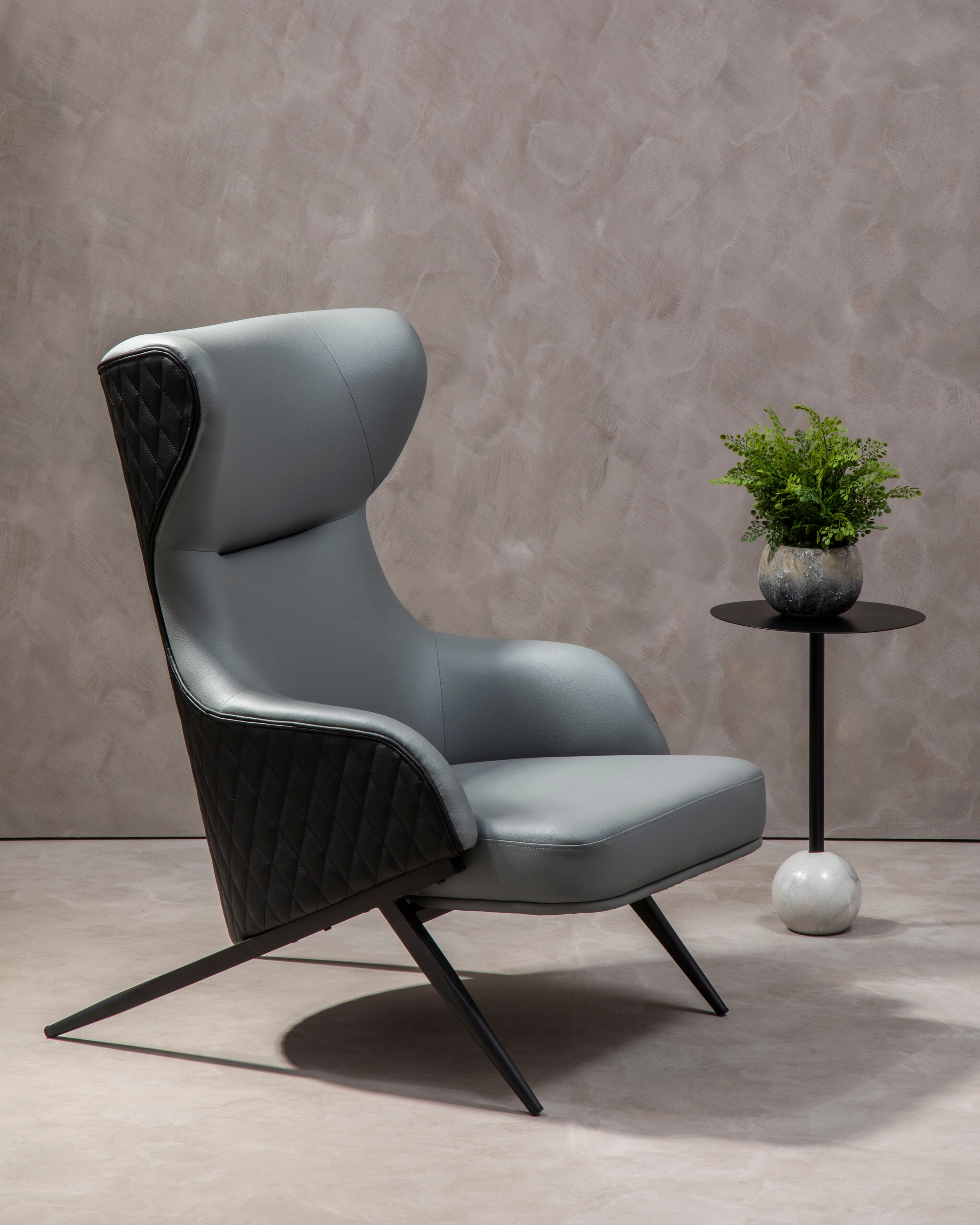Pisa Grey High Back Armchair