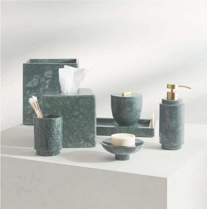 Esmeralda Marble Bath Accessories