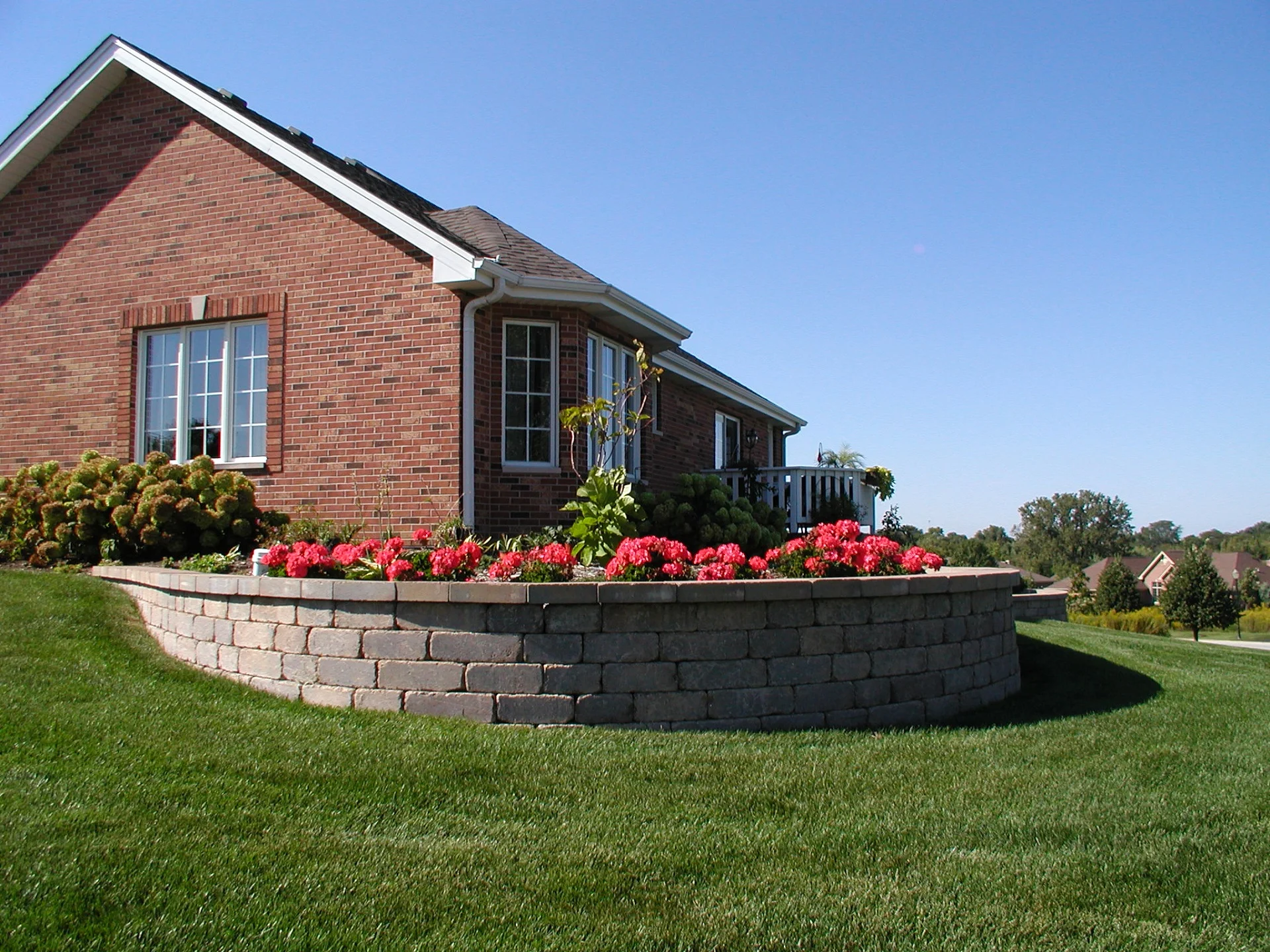 Featured Projects Brick Patio, Outdoor Kitchen, Lighting, Retaining