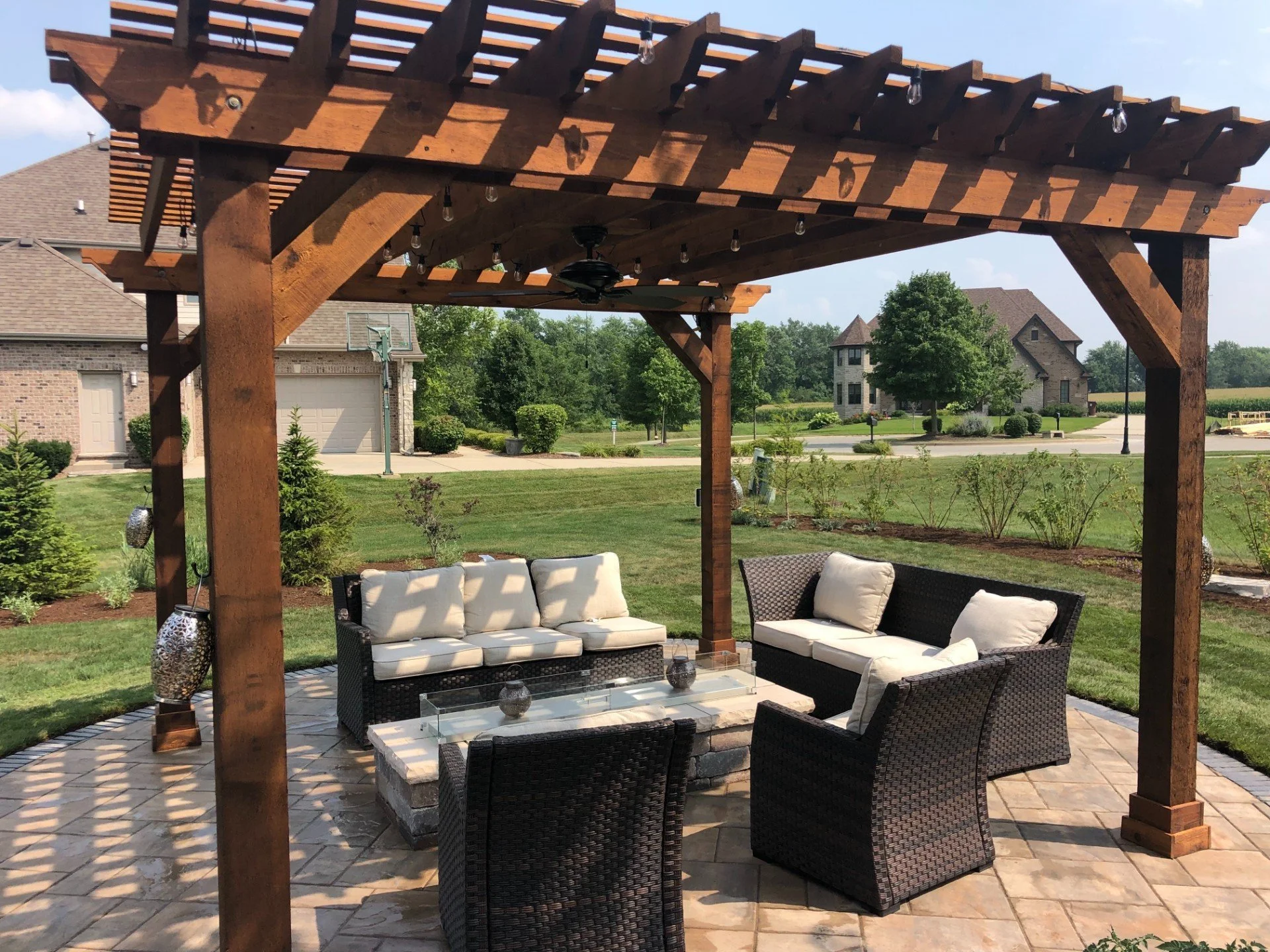 Including a Shade Structure in Your Landscape Design Will Keep You Outside Longer in the St. John, IN, and Manhattan, IL Areas 