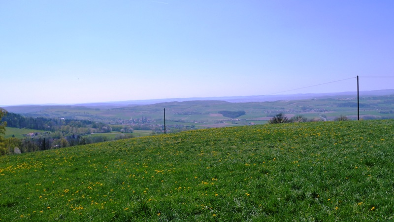 Blick vom Goldberg nach Westen Richtung Bindlacher Berg