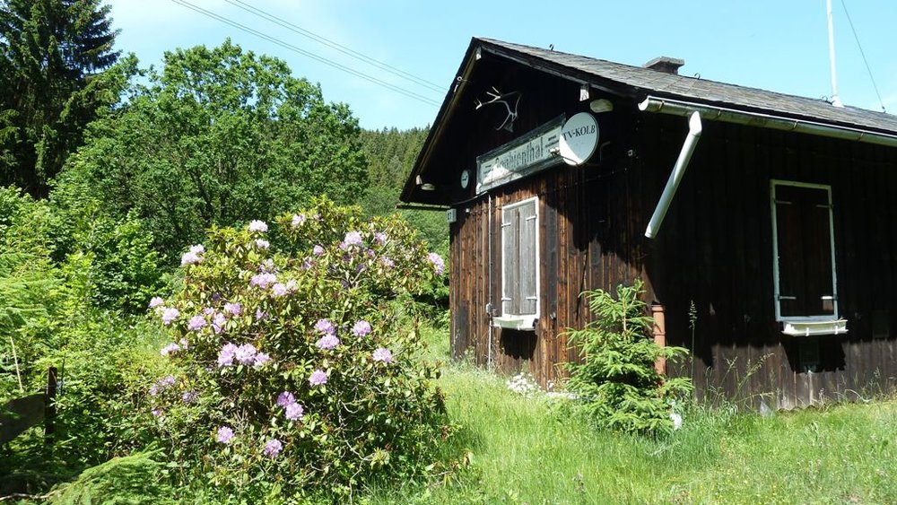 Der stillgelegte Bahnhof von Sophienthal