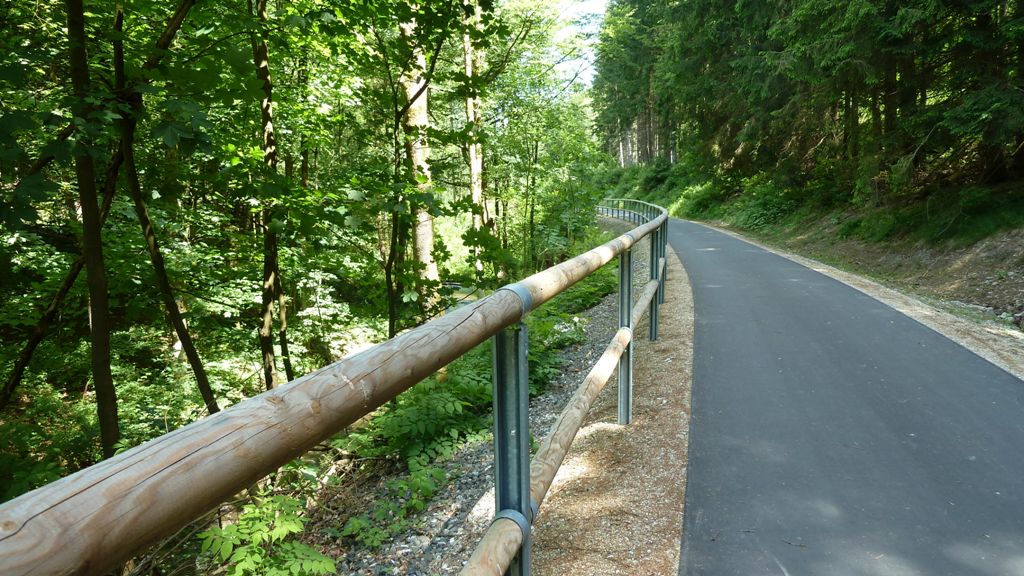 Der neue Bahntrassenradweg zwischen Sophienthal und Warmensteinach