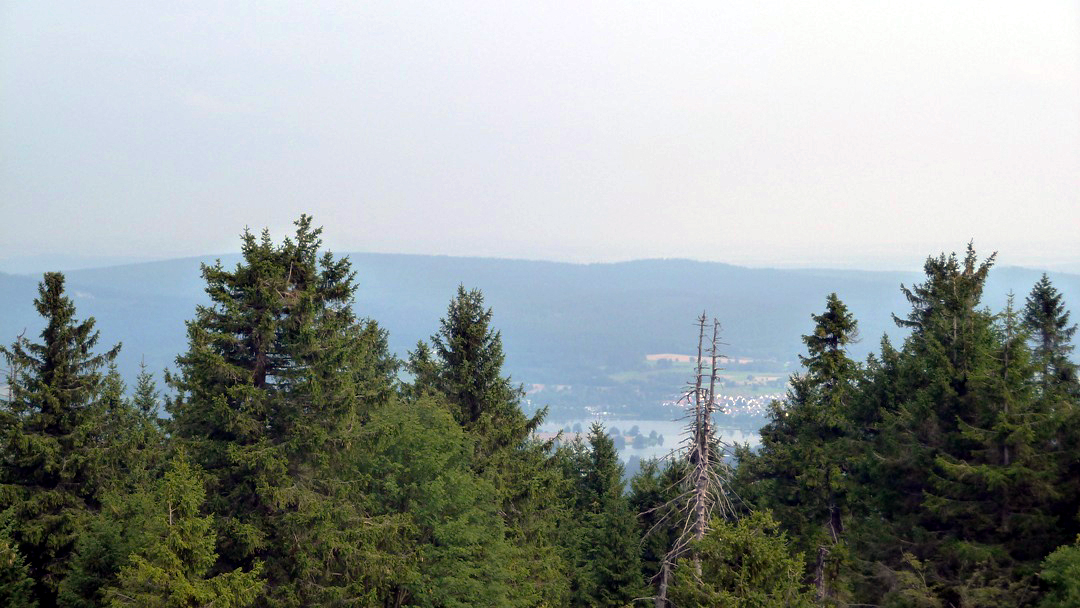 Blick vom Backöfele nach Norden auf den Weißenstädter See