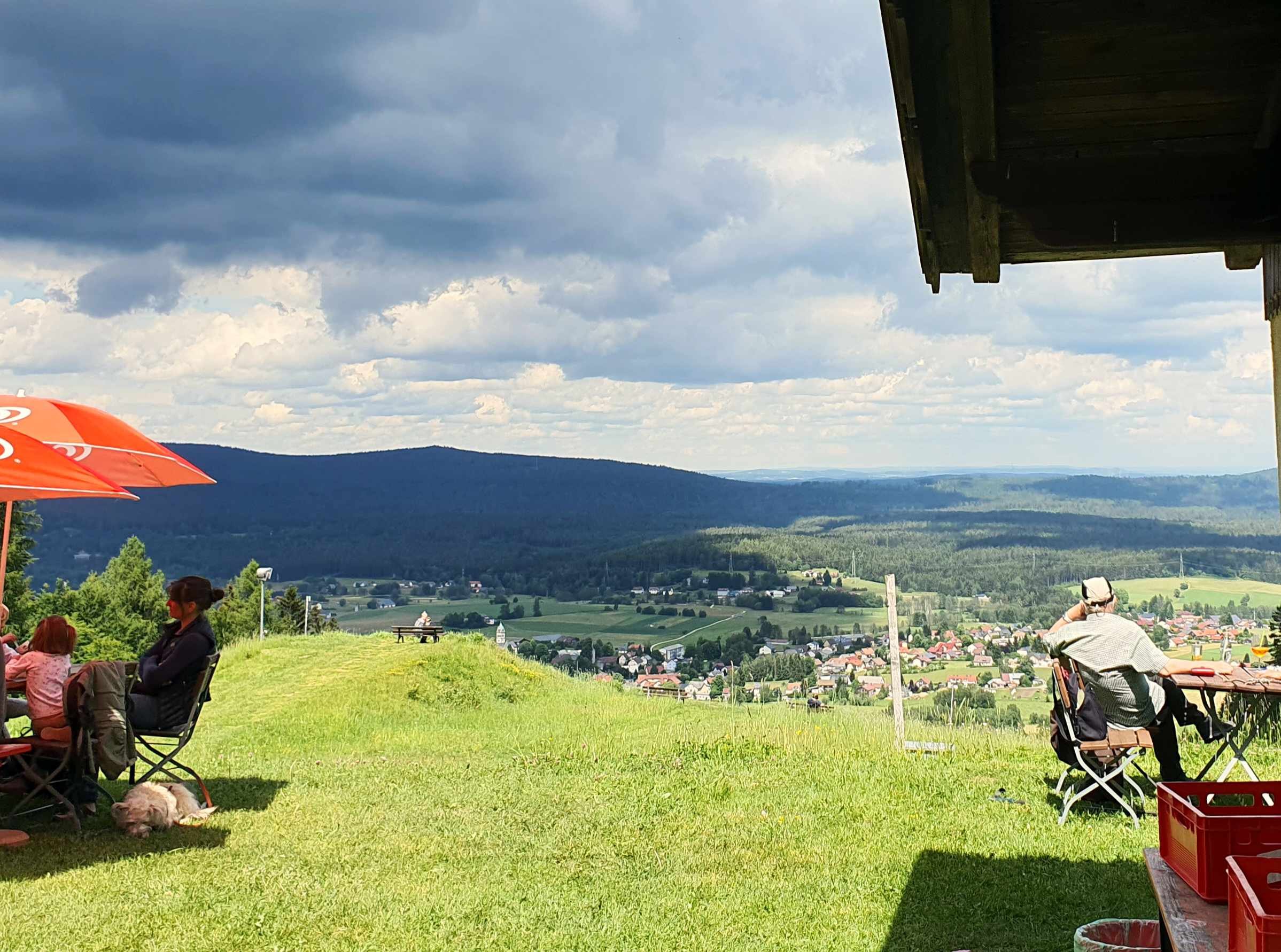 Aussicht über Mehlmeisel zur Platte