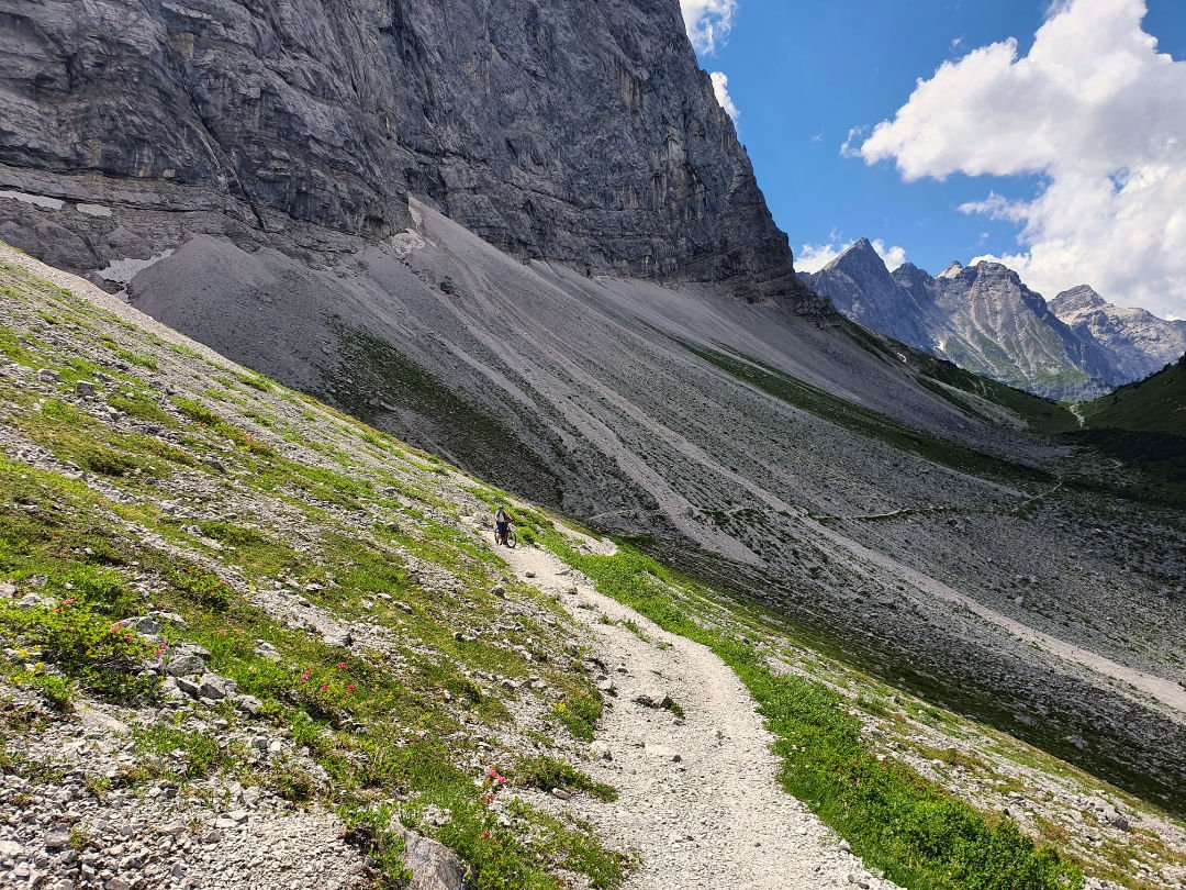 Blick zurück zum Spielissjoch