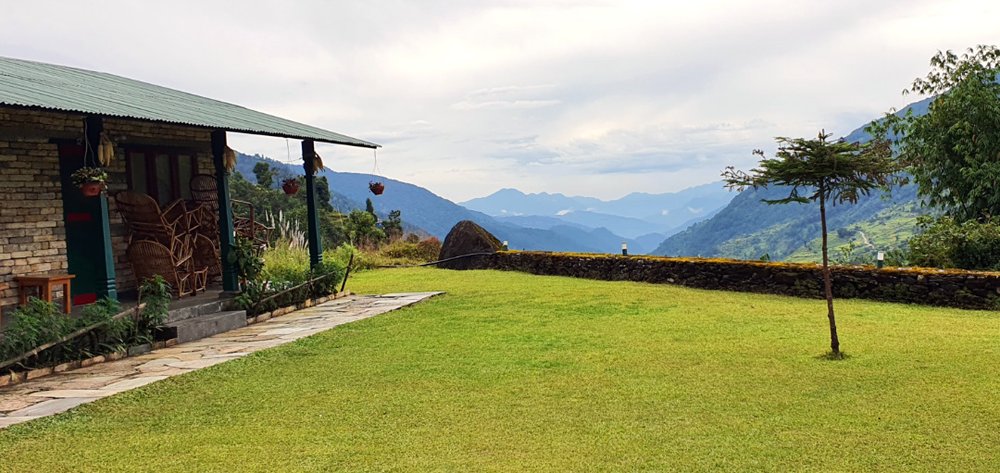 Blick von der La Bee Lodge nach Süden