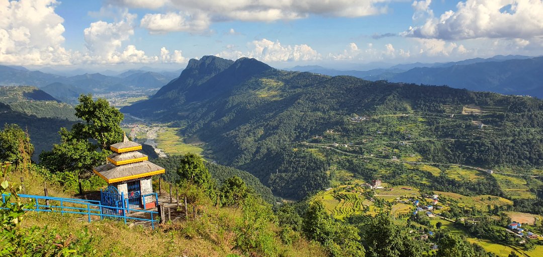 Blick über das Tal des Mardi Khola