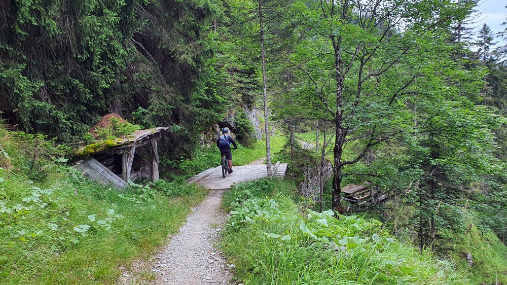 Über viele Holzbrücken ...