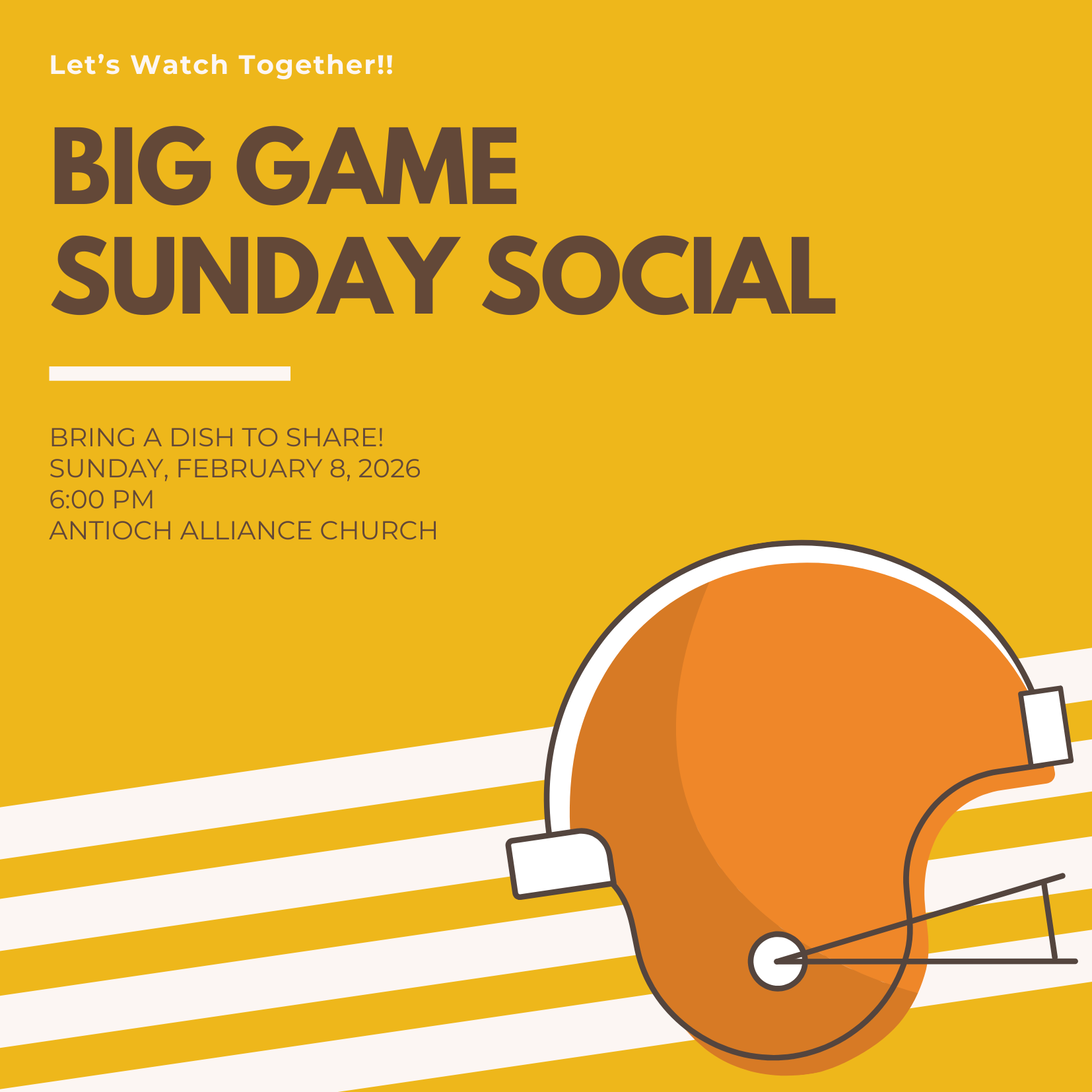 FOOTBALL SUNDAY SOCIAL! 