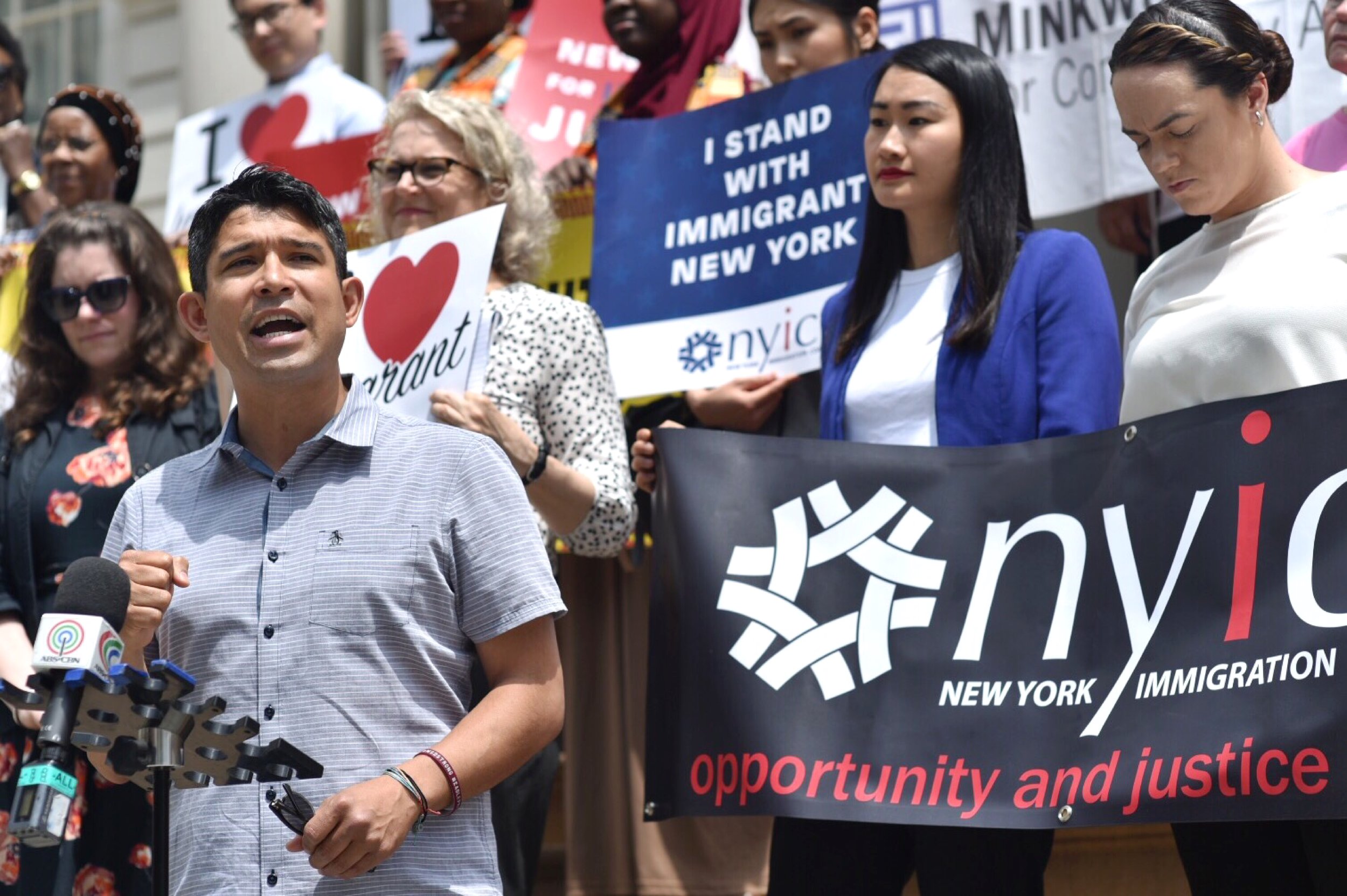 City Council Member Carlos Menchaca Speaks During Immigrant's Rights Press Conference