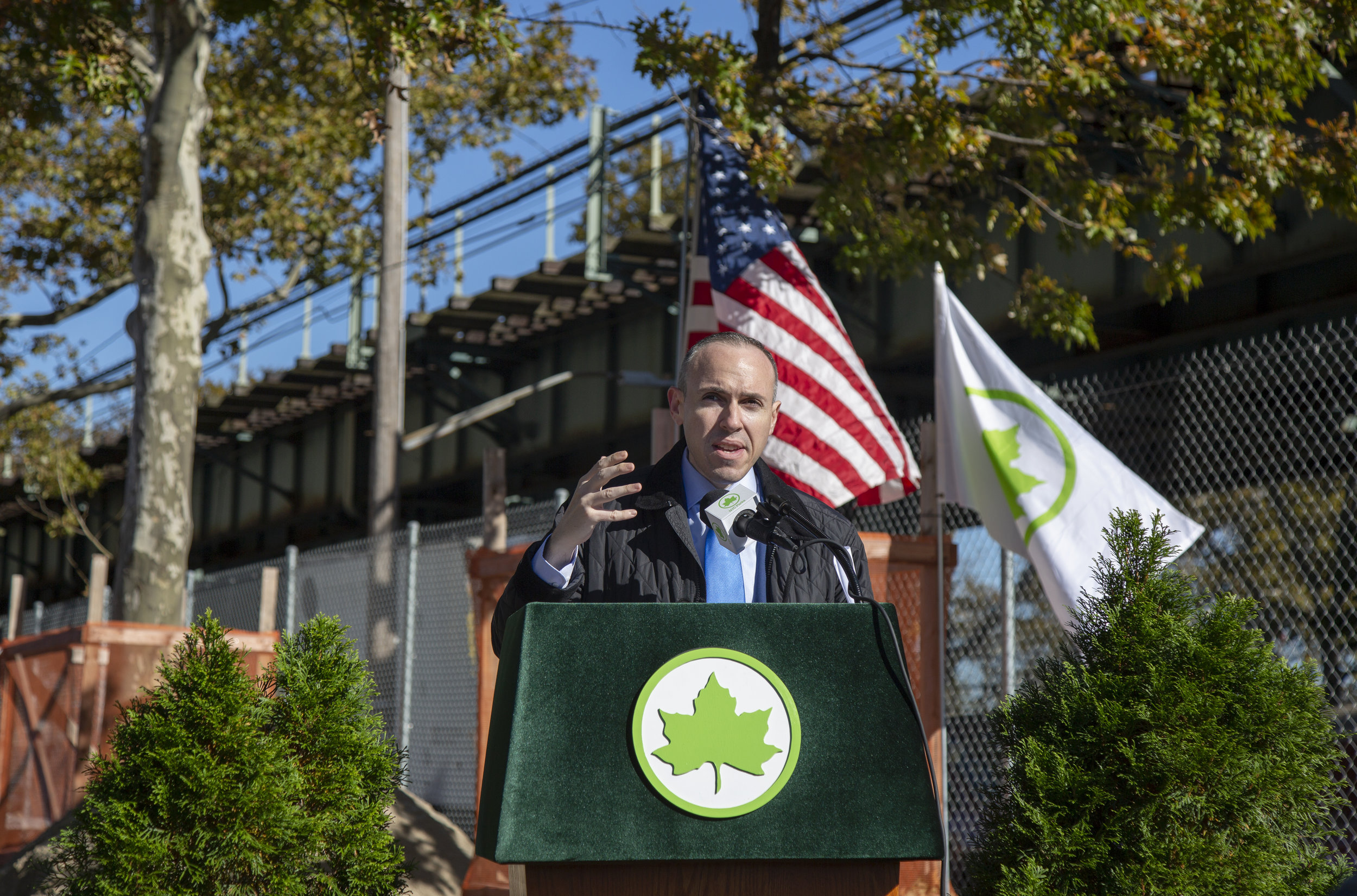 City Council Member Mark Treyger During Groundbreaking Ceremony For New Park In His District
