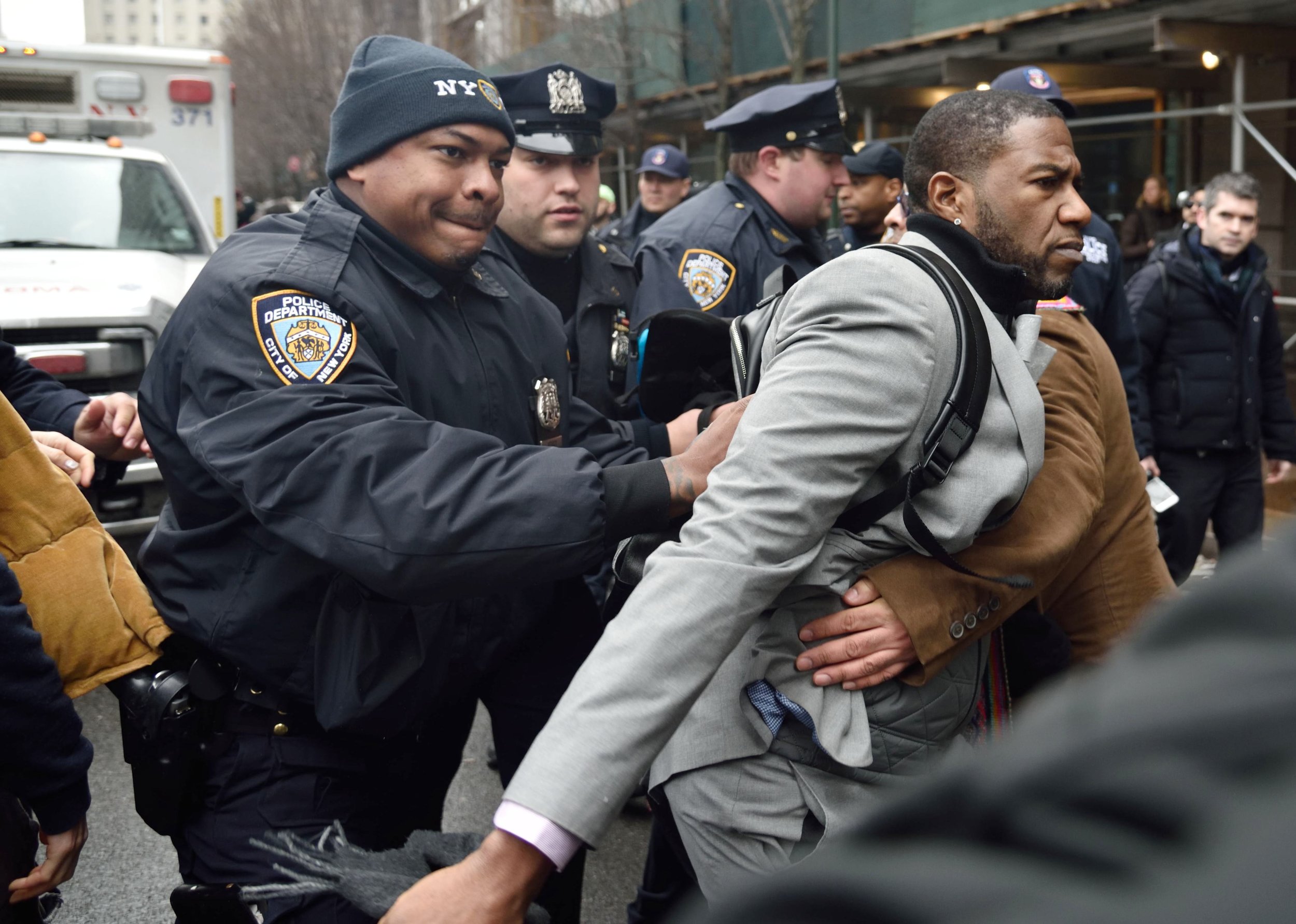Former City Council Member And Current Public Advocate Jumaane Williams Is Arrested Protesting The Detention Of Ravi Ragbir 