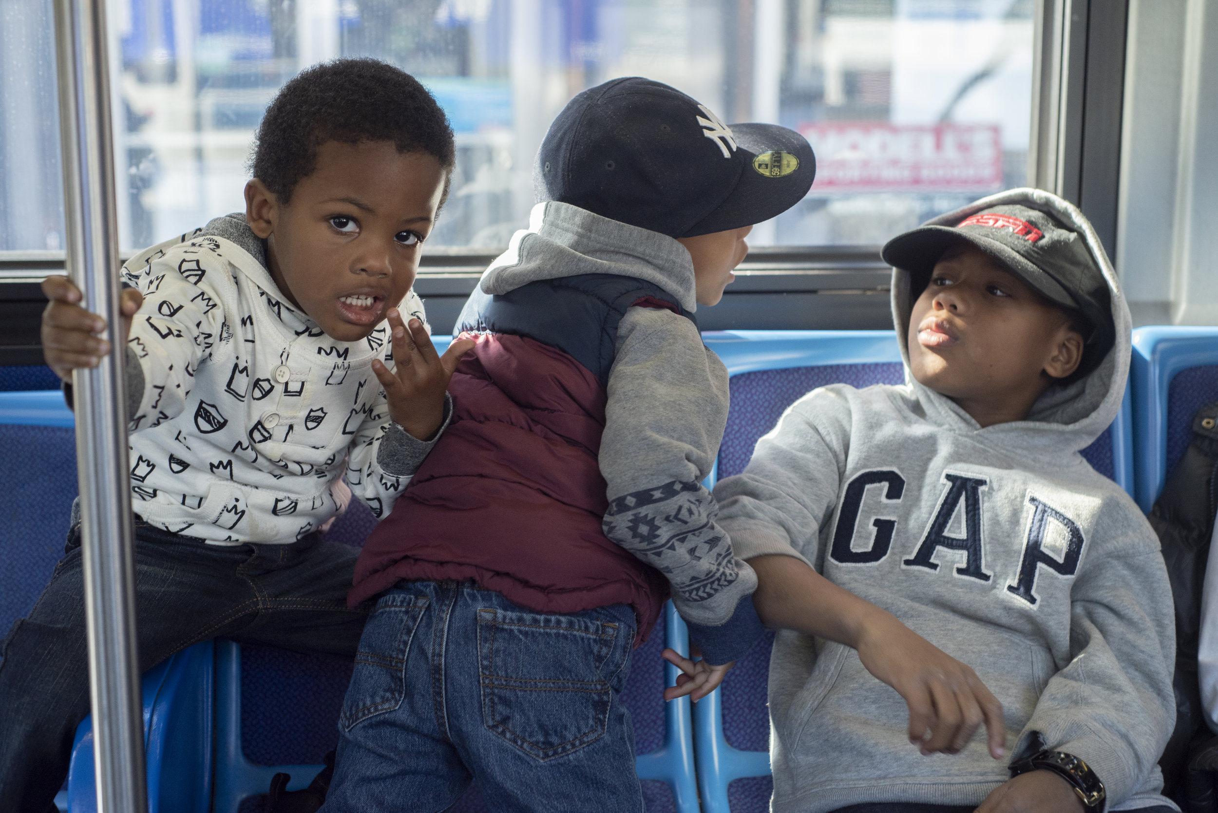 Children On The B41 Bus