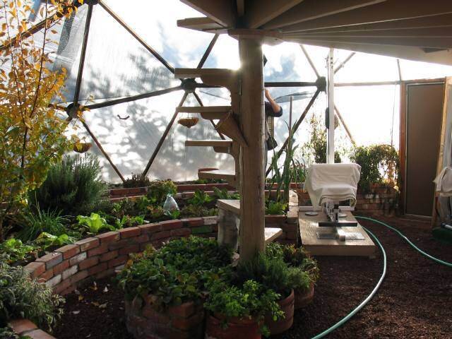 treehouse interior growing dome greenhouse