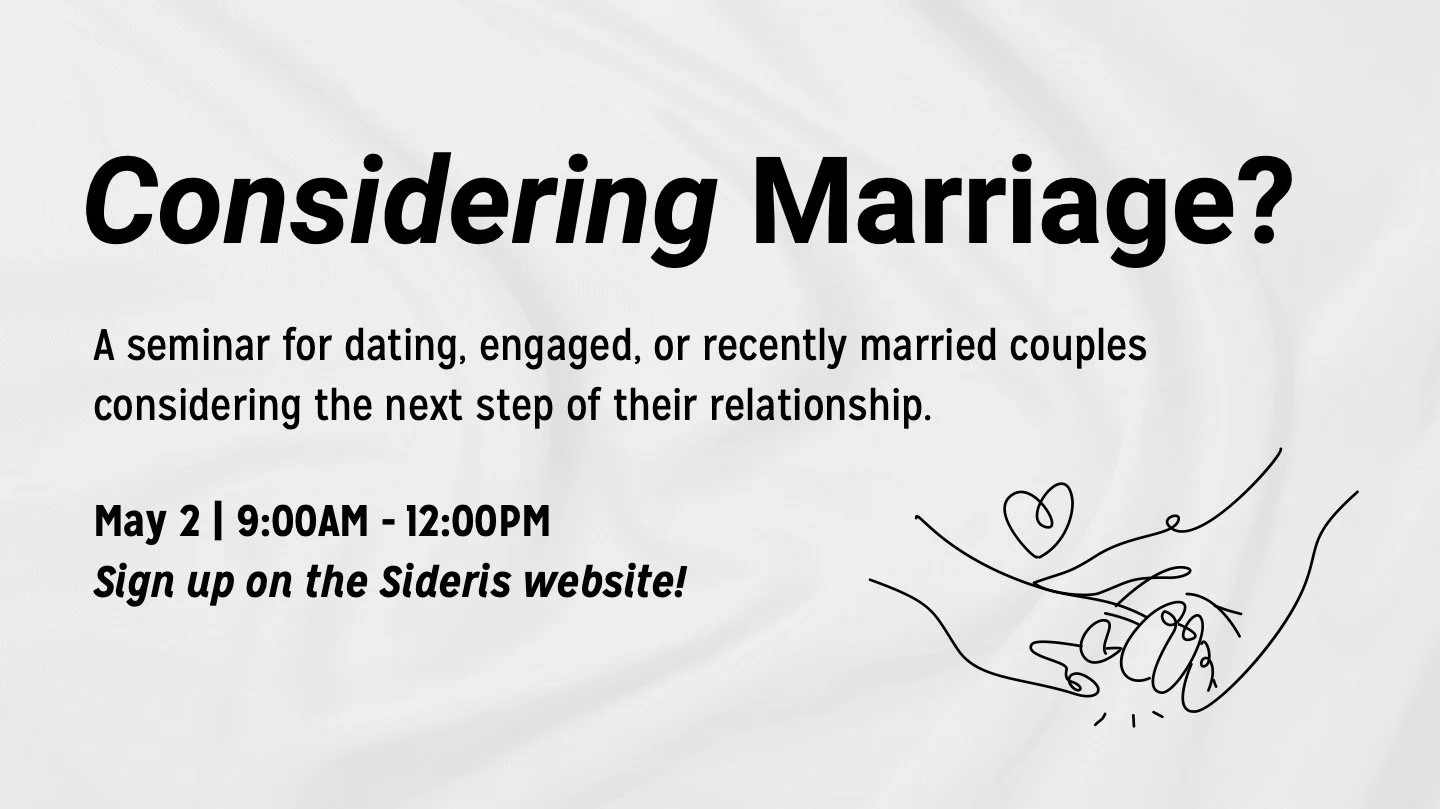 Considering Marriage? A Seminar