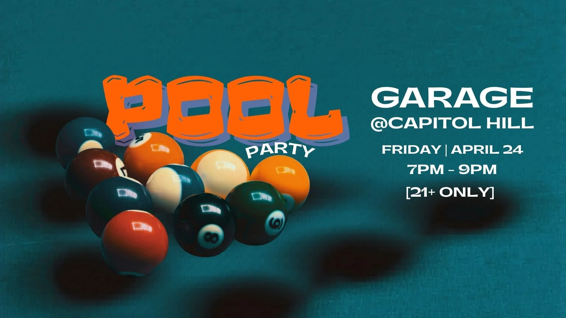 Sideris Hangout: Billiards @Garage (Capitol Hill) Friday 7pm