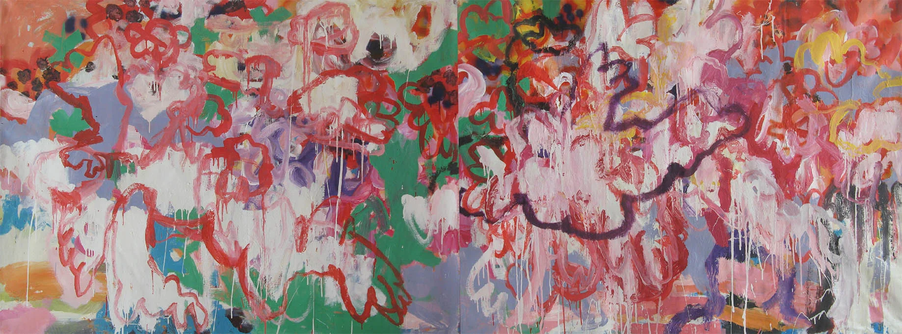 Fred's story2, 320x129cm, oil on canvas, 2017-18