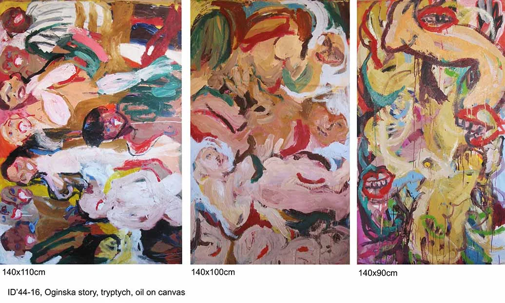 Oginska’s story, 140x300cm, oil on canvas, 2016-18