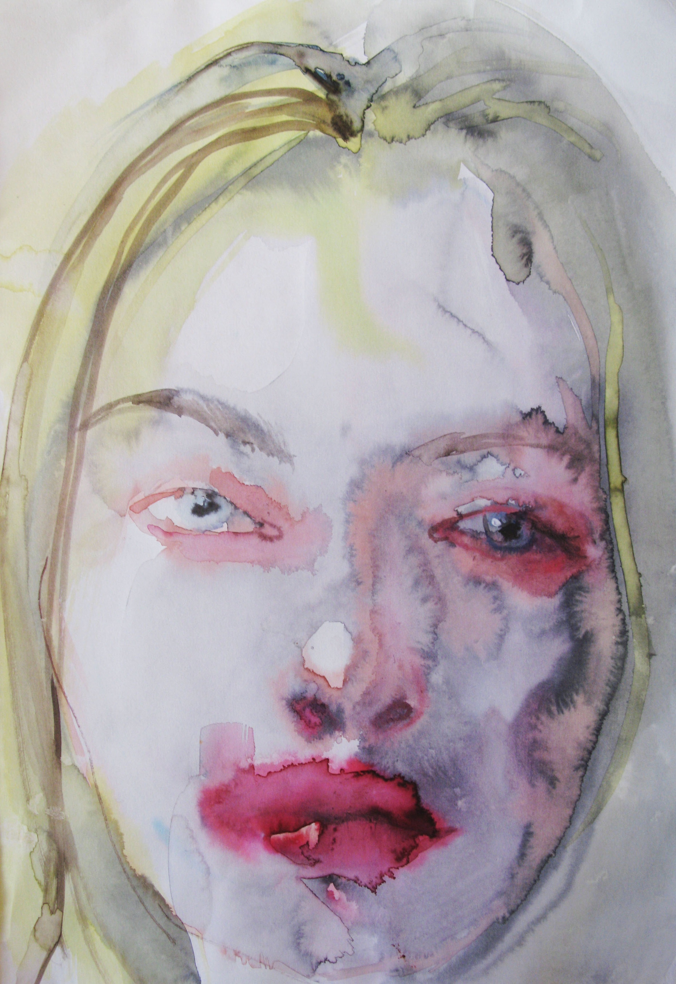 Ann, 42x29.7cm  watercolour, ink on paper  2019  