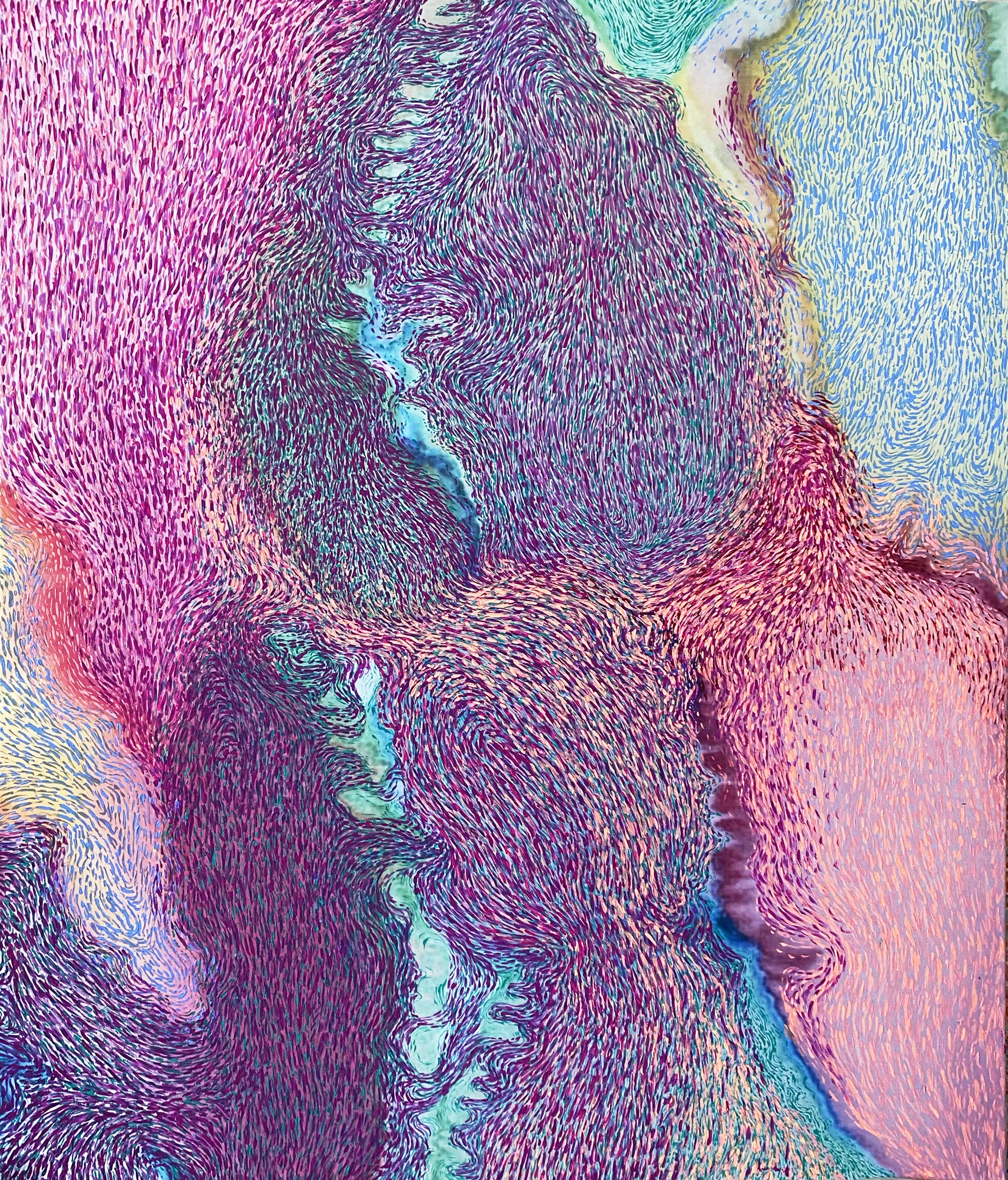 The histology of soul nb 12, 117x141cm Digital print on silk, acrylic, mixed media on silk.jpg