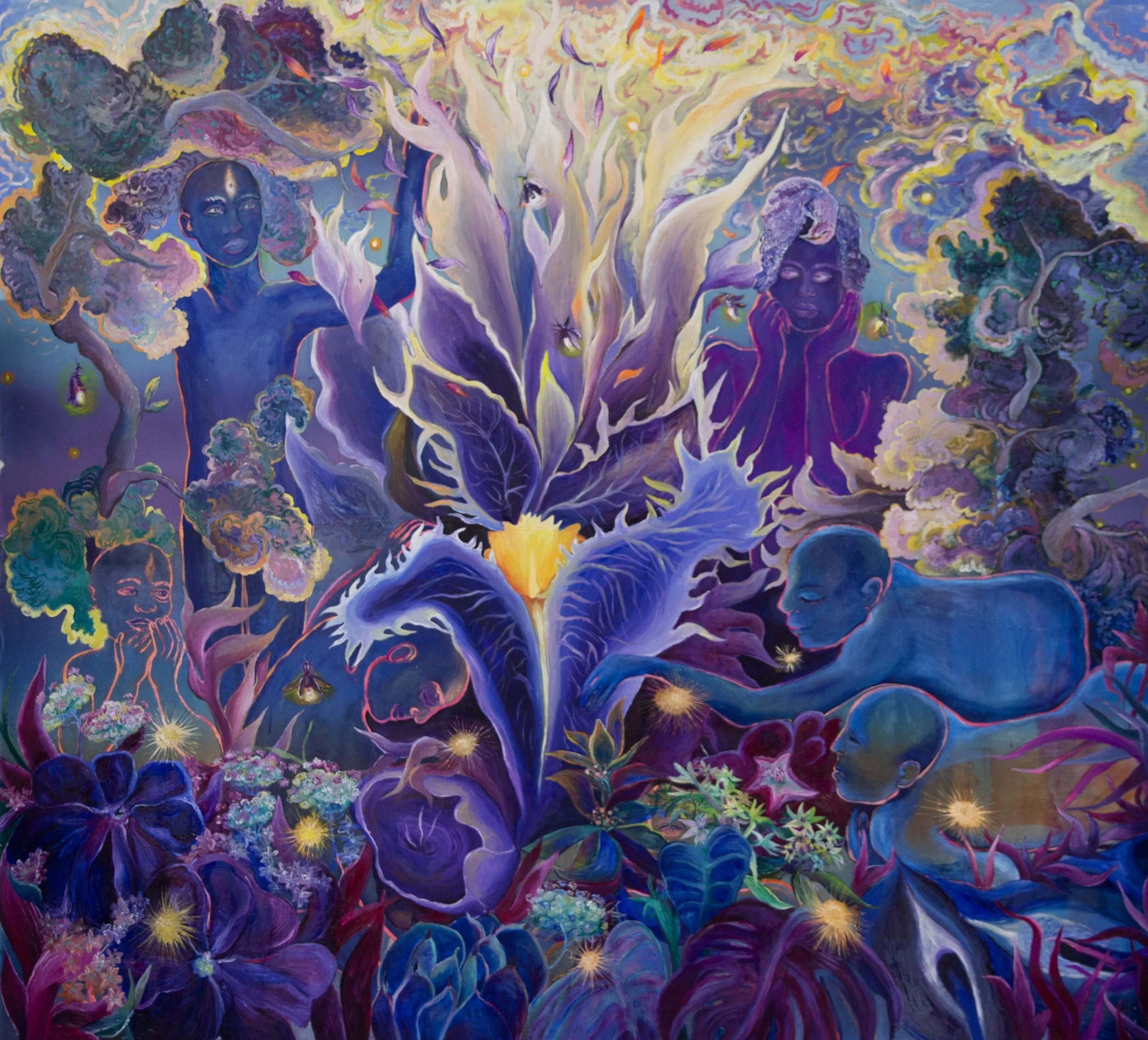 Blue Ethereals- Painting series-2025