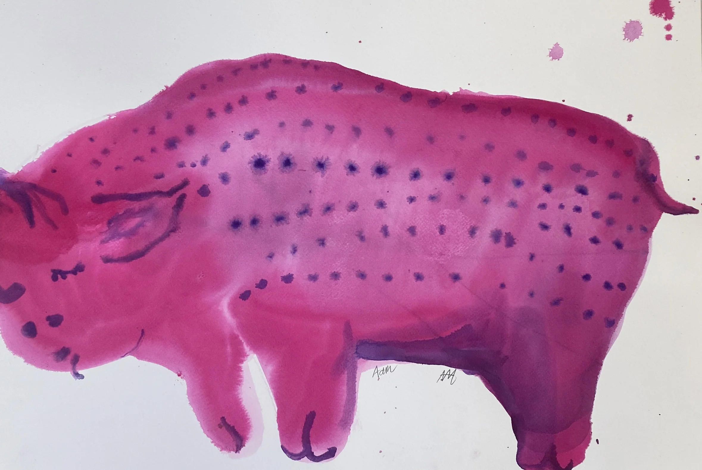Red pig, ink on paper, 56x38cm.jpg.jpg