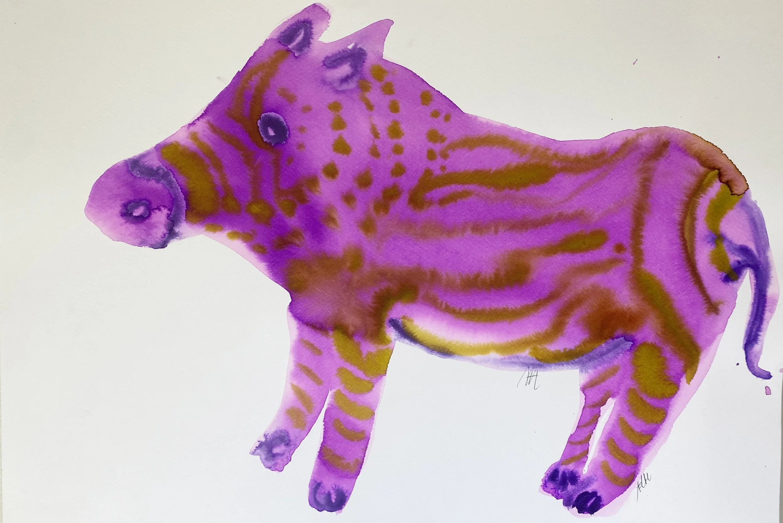 violet pig  56x38cm, ink on watercolour paper.jpg