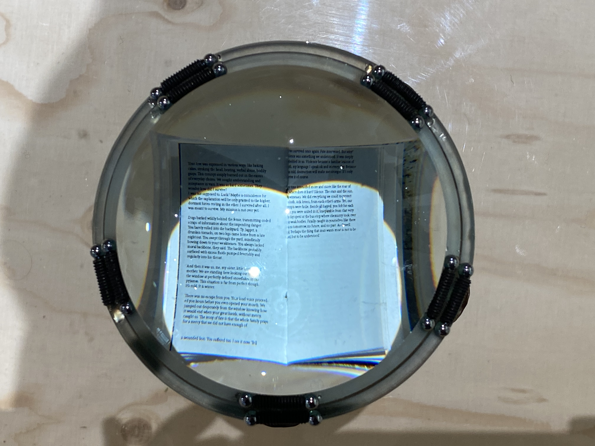 'The Light in Darkness' publication, self-published, 2.5x2cm