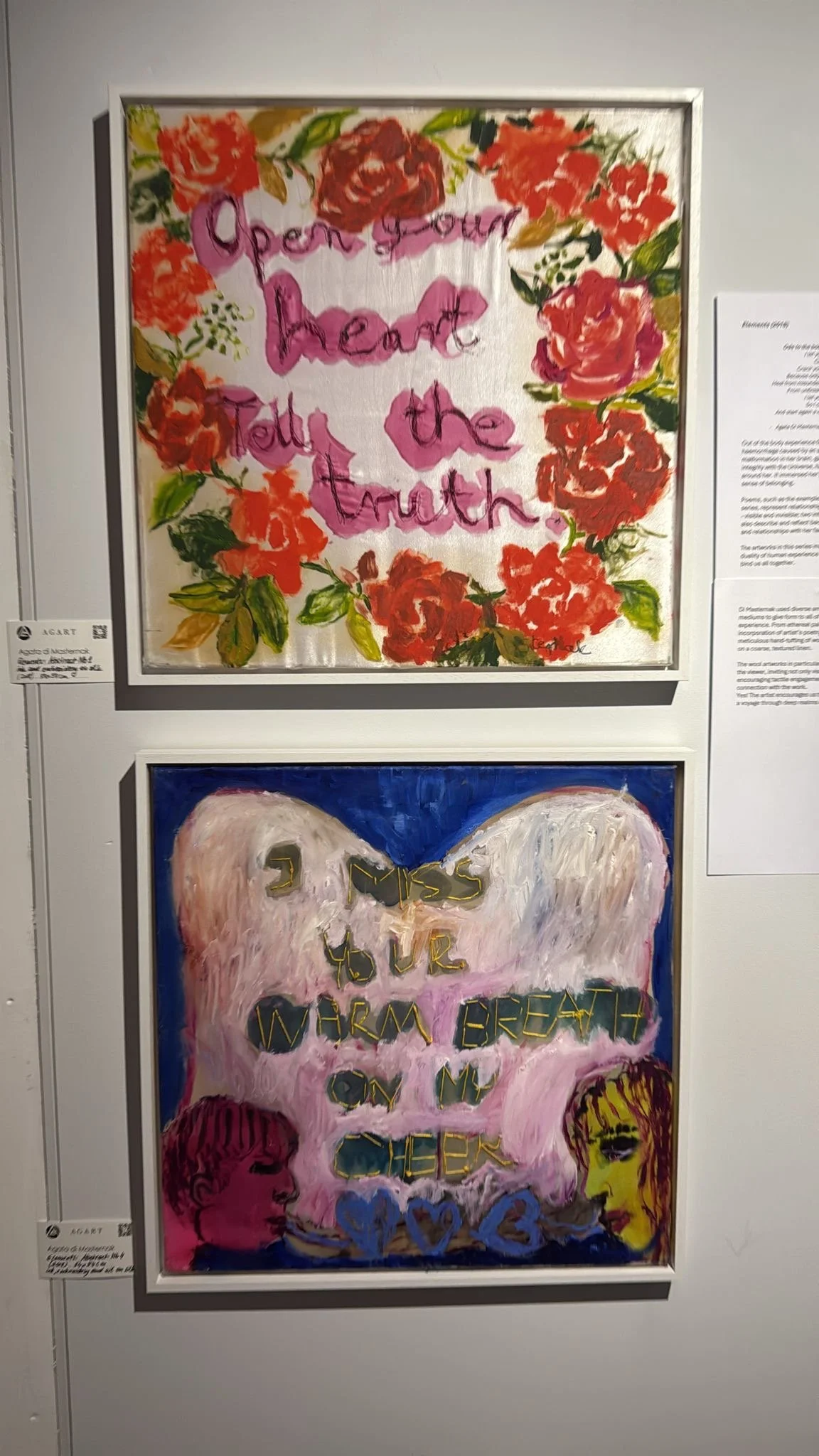 Elements series- 51x51cm each, silk paint, oil on silk