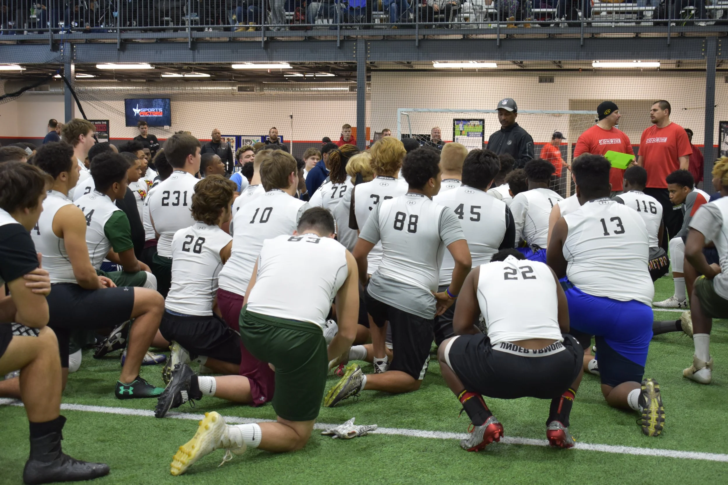 National Scouting Combine - Huddle On a Knee