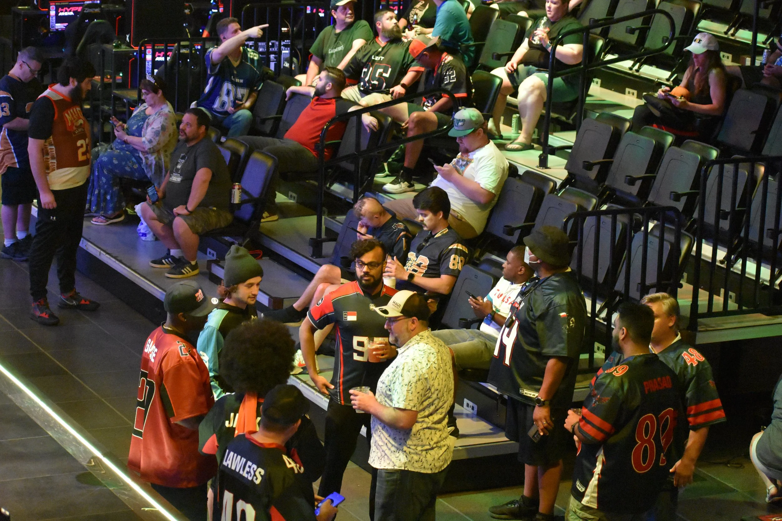 2022 SFL Vegas Bowl - SFL players Conversing