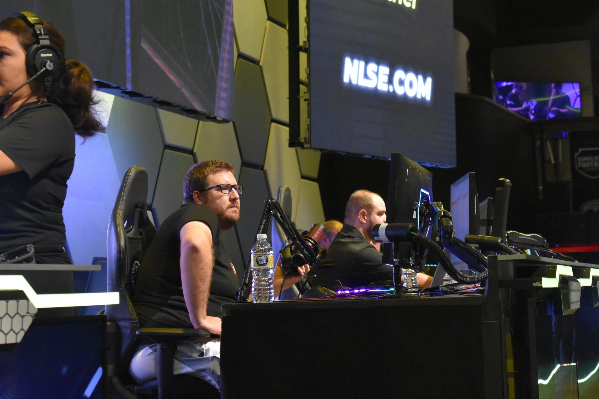 2022 SLF Vegas Bowl - Announcers getting situated