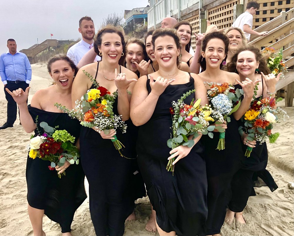 Rev. Jay Bowman . Outer Banks Corolla Wedding Officiant . bridesmaids .jpeg