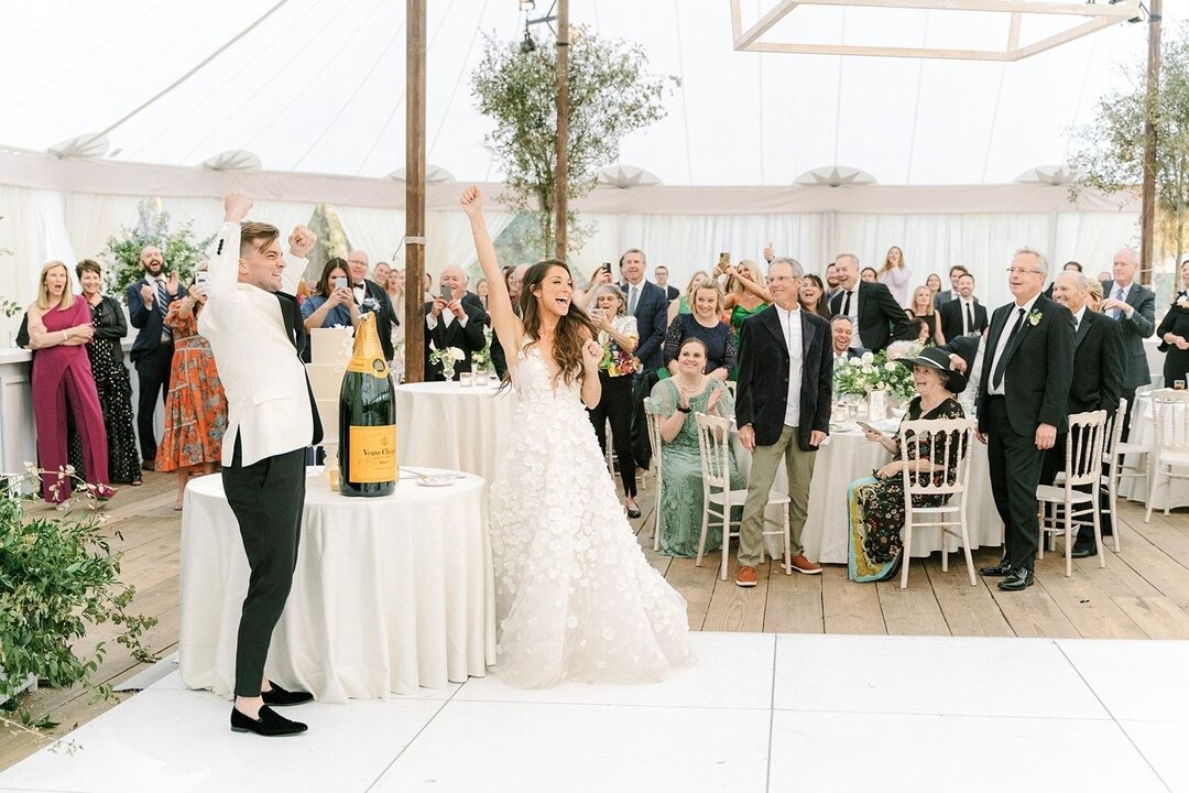 Cheers are in order for these two celebrating another anniversary! May your cup runneth over in all the champagne! 
.
.
.
#happyanniversary #twoyears #lovebirds #brideandgroom #champagnetoast #weddingwelcome #wedding #weddingreception #sailclothweddi
