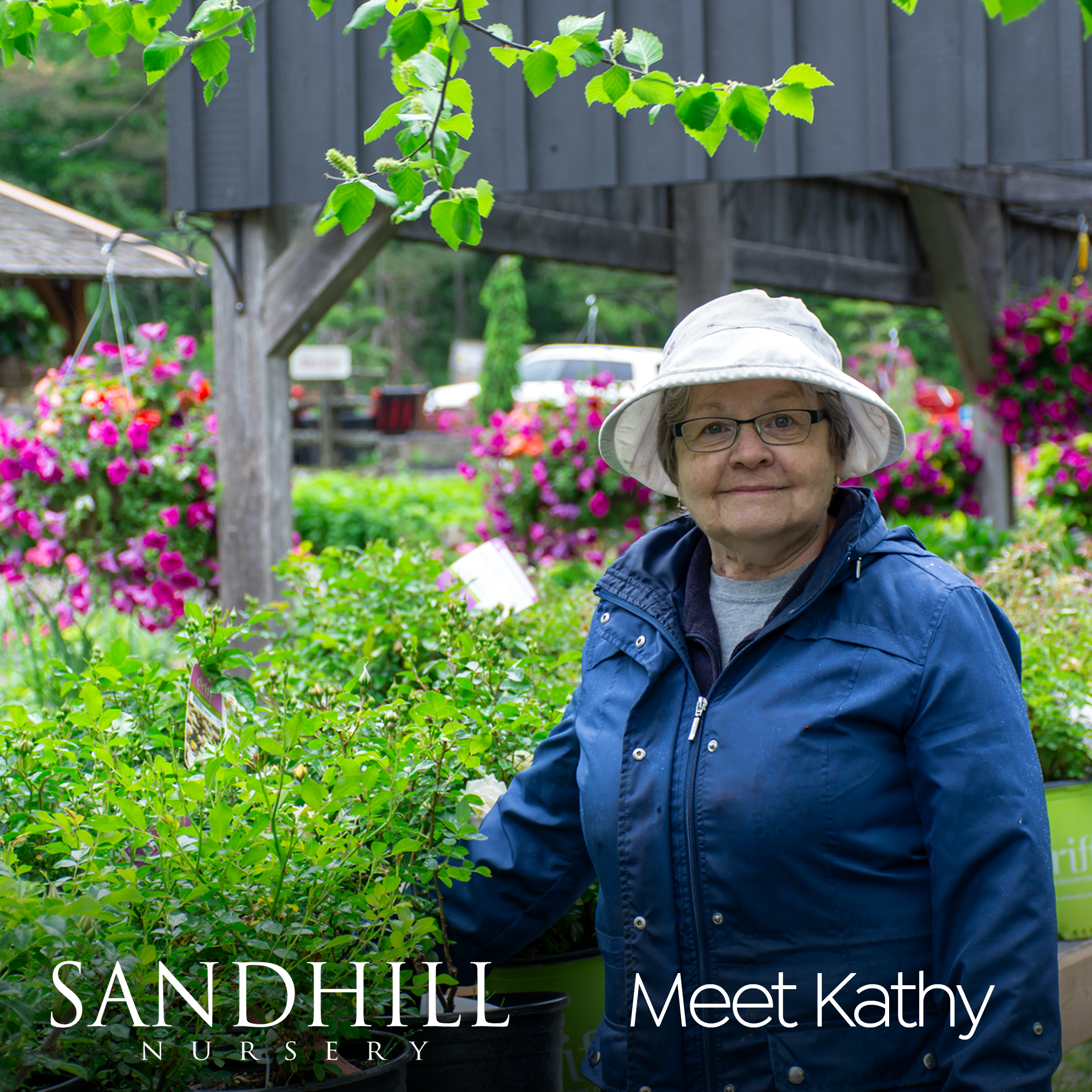 Perhaps this friendly face looks familiar? Kathy has been sharing her expertise with Sandhill clients for 30 years. There isn't a gardening riddle she can't solve!