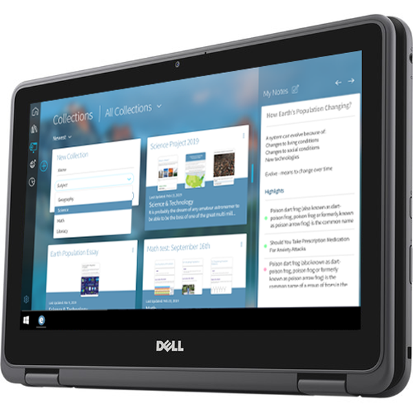 Edwin running on a Dell Education 3189 2-in-1 in tablet mode