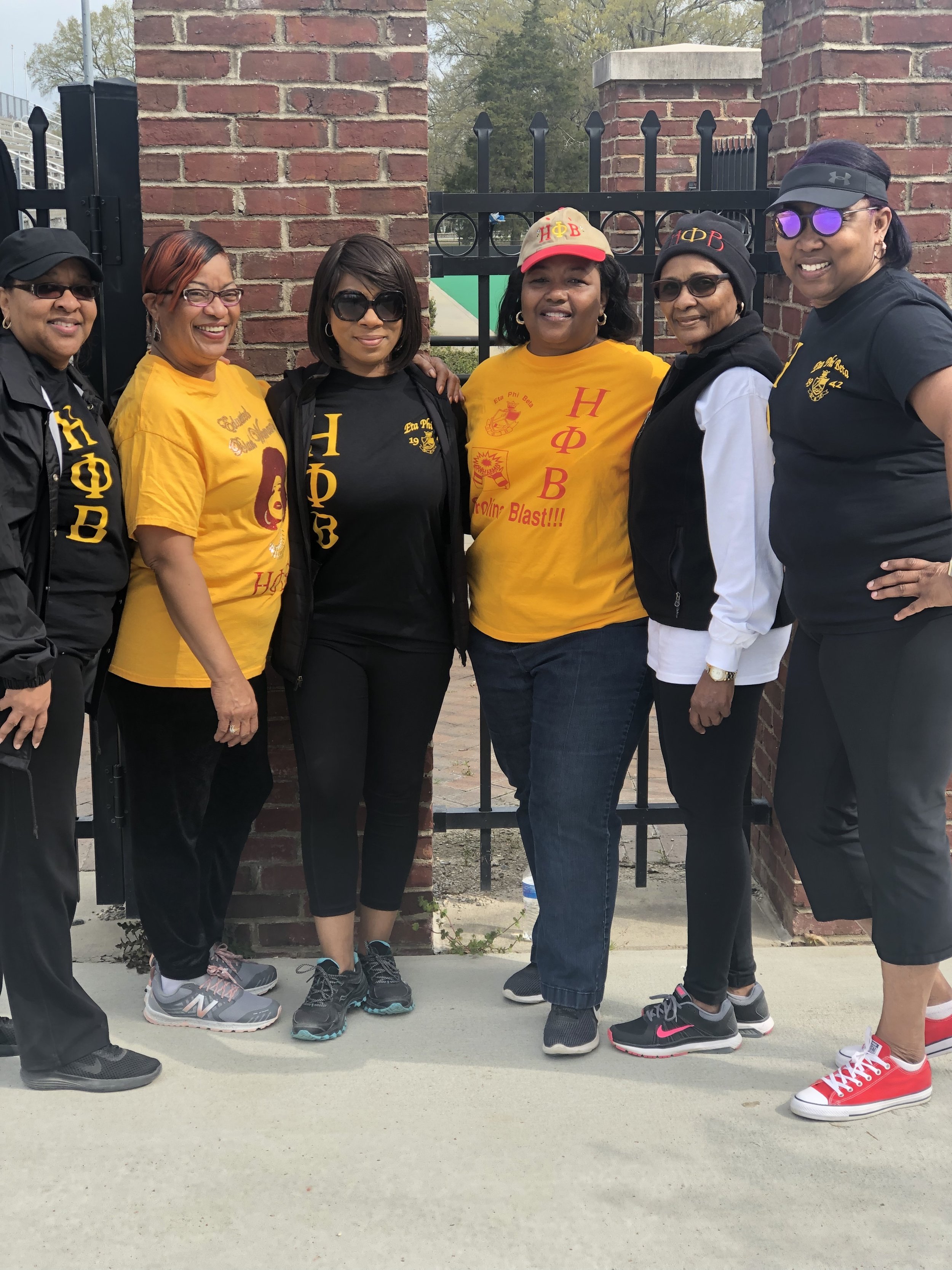 Alpha Theta participated in the Gloria Chapmon Walk-a-thon, March 2019