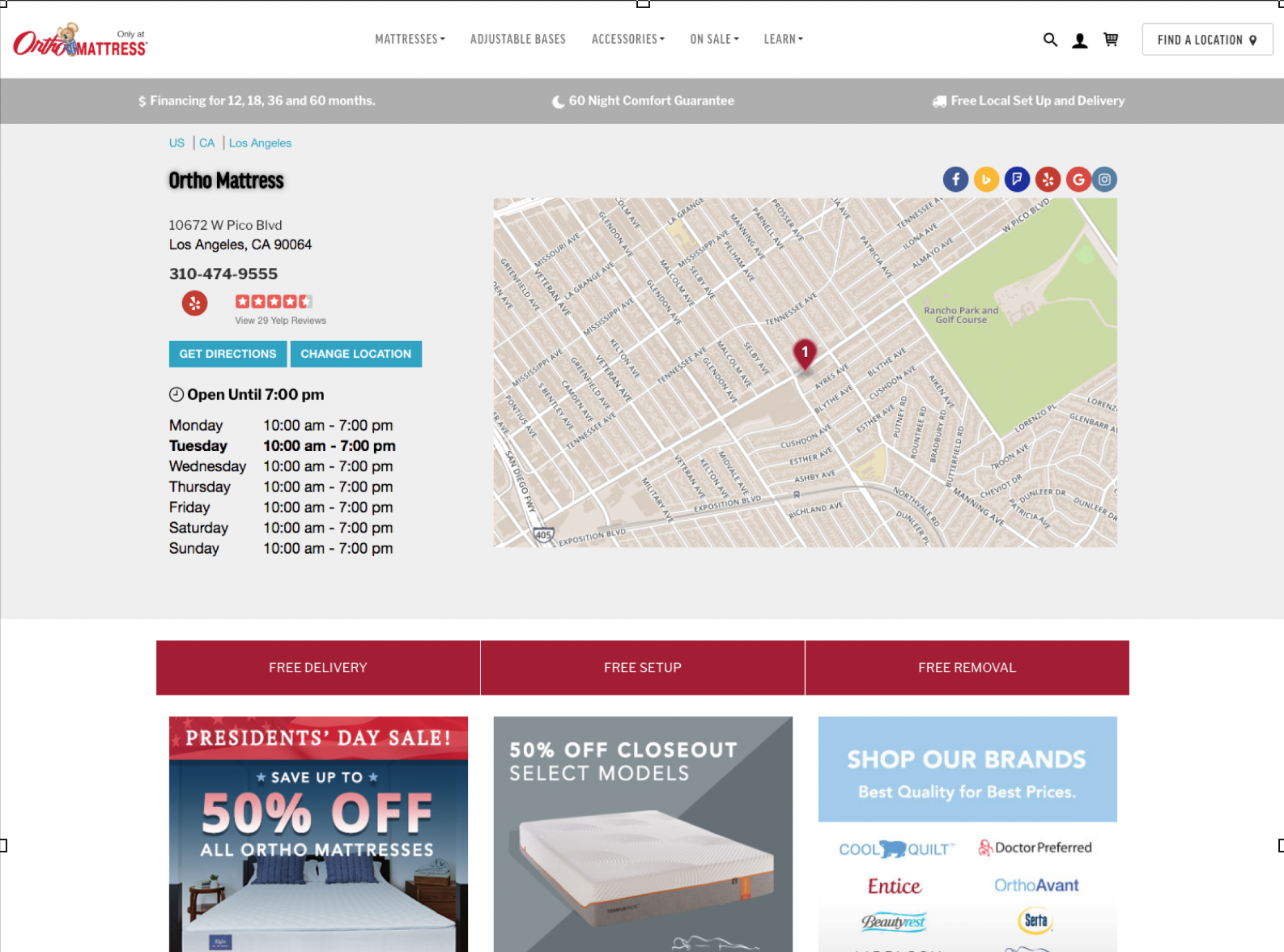 Previous Individual Location page