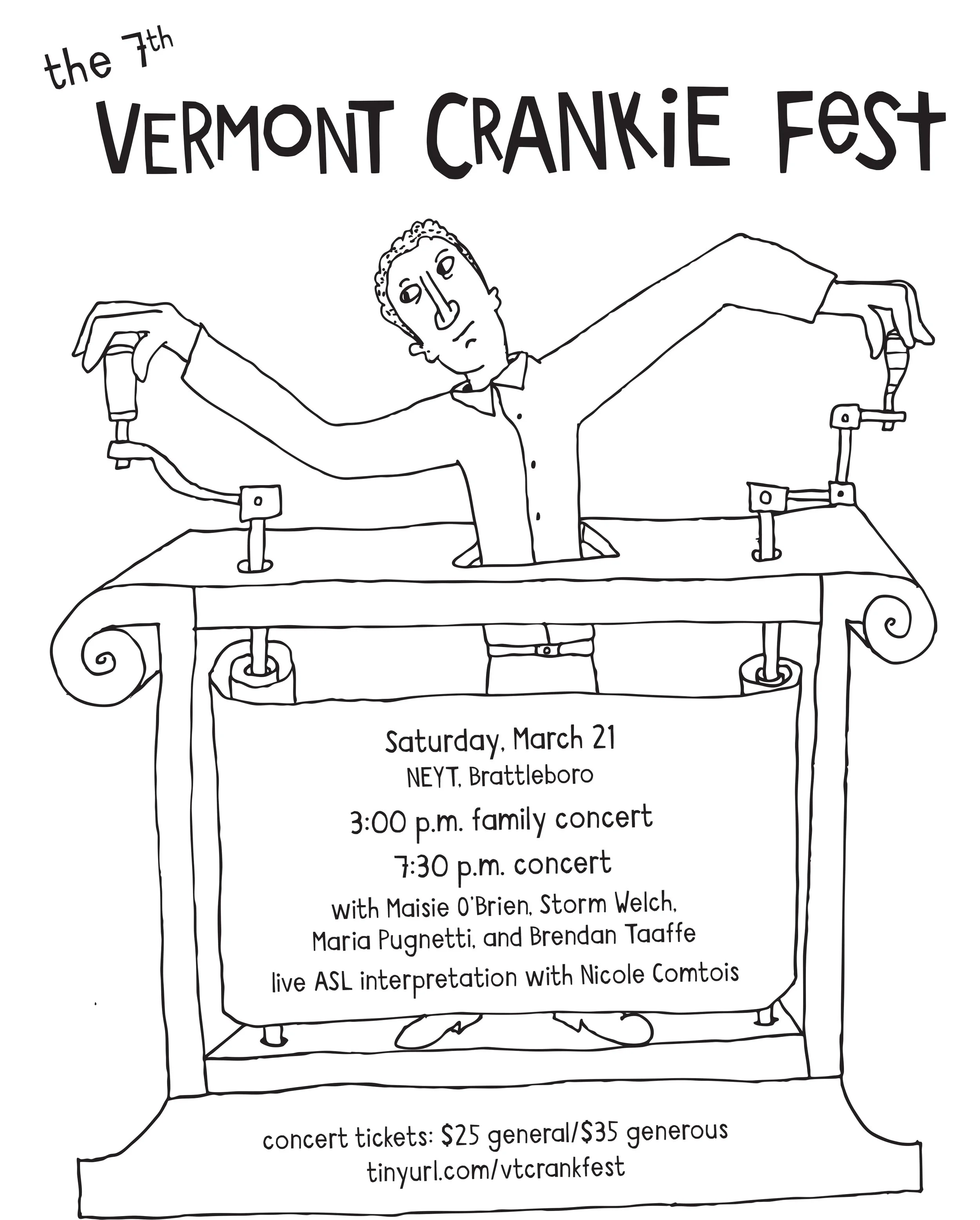 The 7th (mostly annual) VERMONT CRANKIE FEST Evening Performance