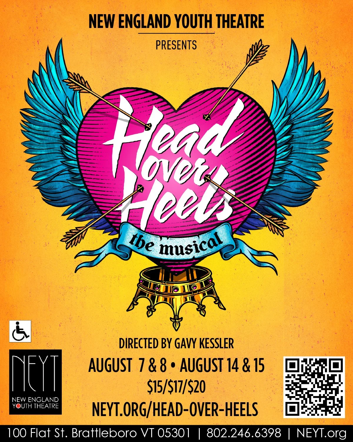 NEYT Summer Musical: Head Over Heels Press Release