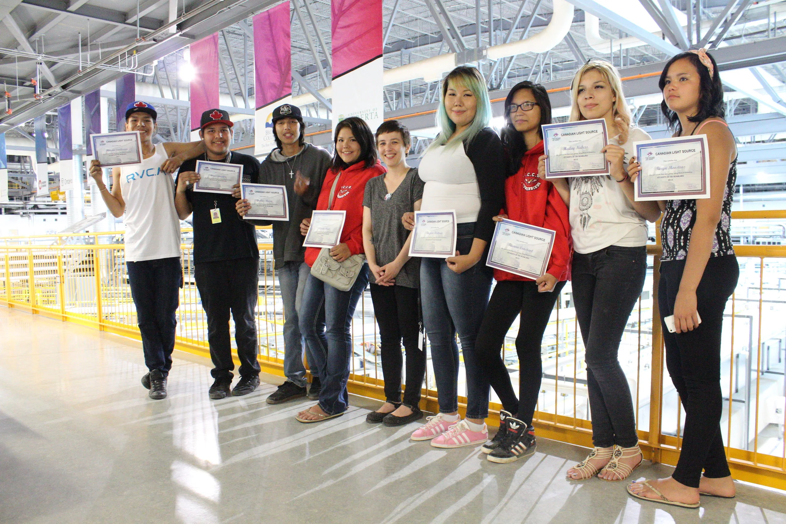  The SotB team (2015) from Bernard Constant Community School (James Smith Cree Nation community, Saskatchewan). 