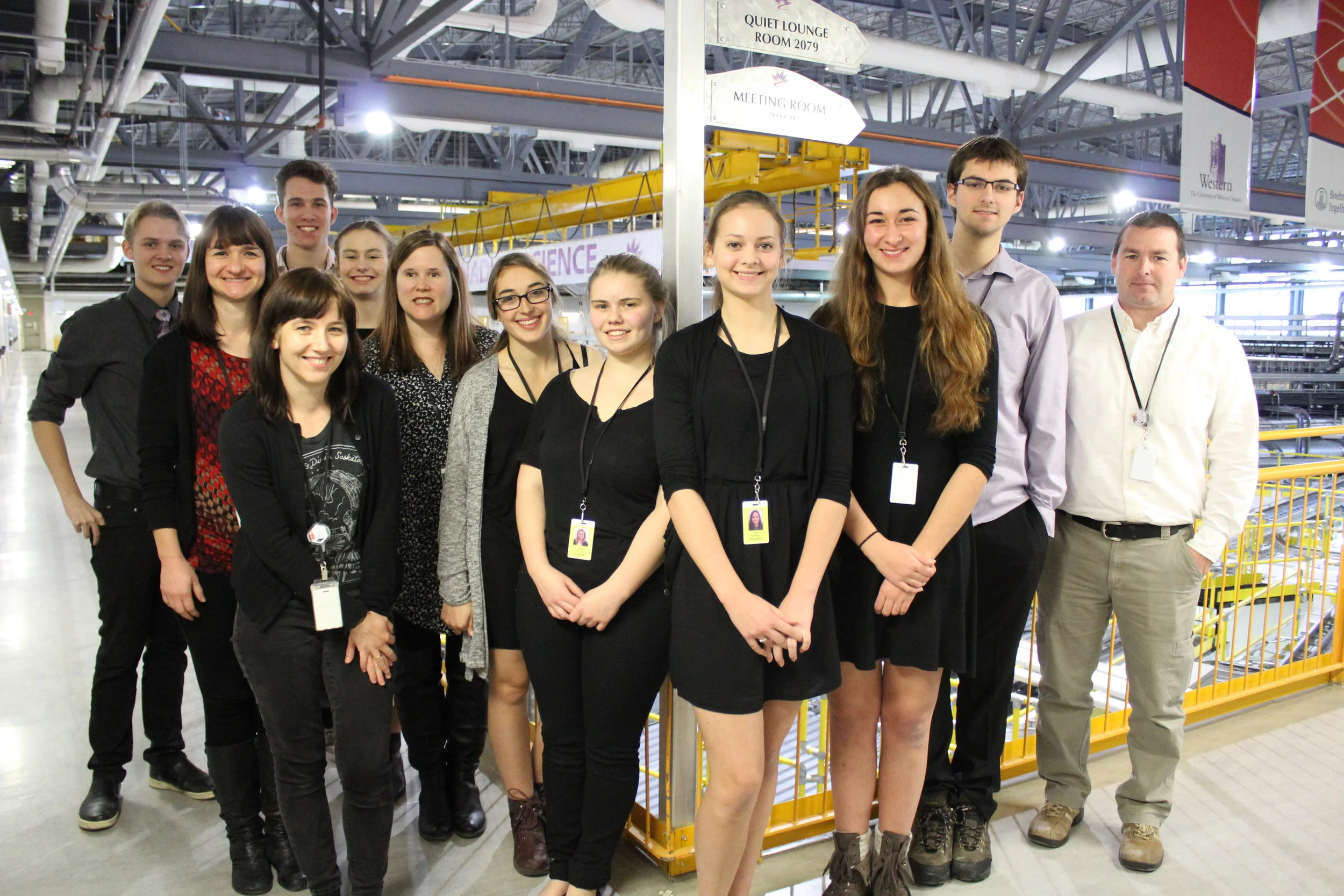  The SotB team (2016) from Uxbridge Secondary School (Uxbridge, Ontario). The students investigated the effects of copper (II) nitrate on  Daphnia magna  health.  