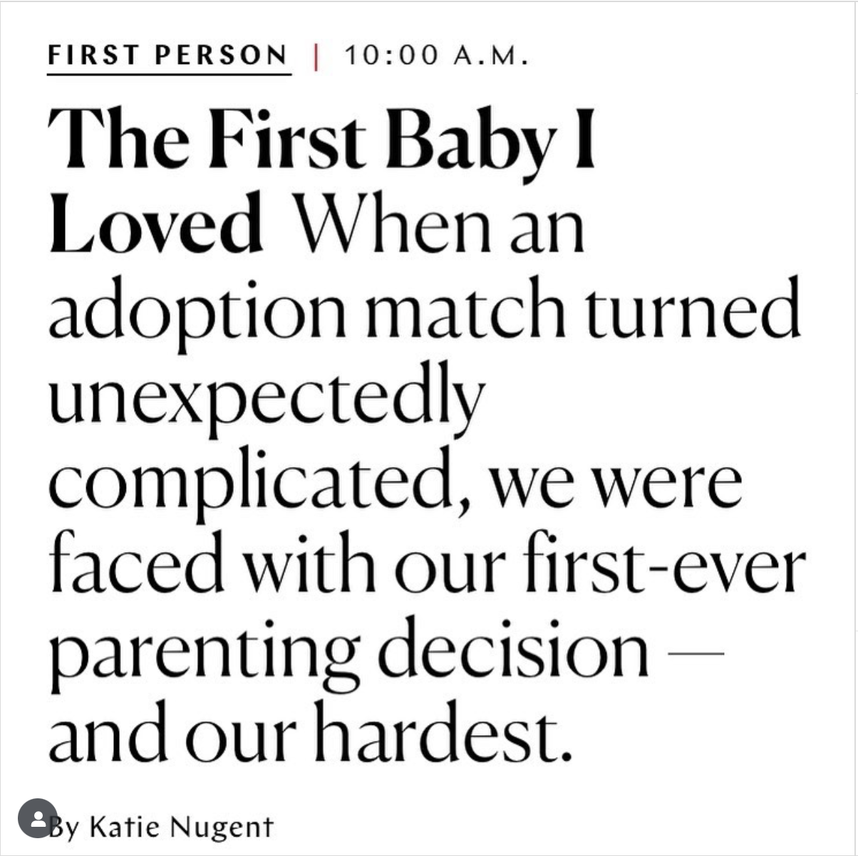 Katie Nugent — writer and photographer; The Cut, 2023.  

“Brooklyn Writers Collective turned my quiet dream of becoming a writer into a reality when an assignment I started in class was published in The Cut. Molly’s one-on-one mentorship and steadfa