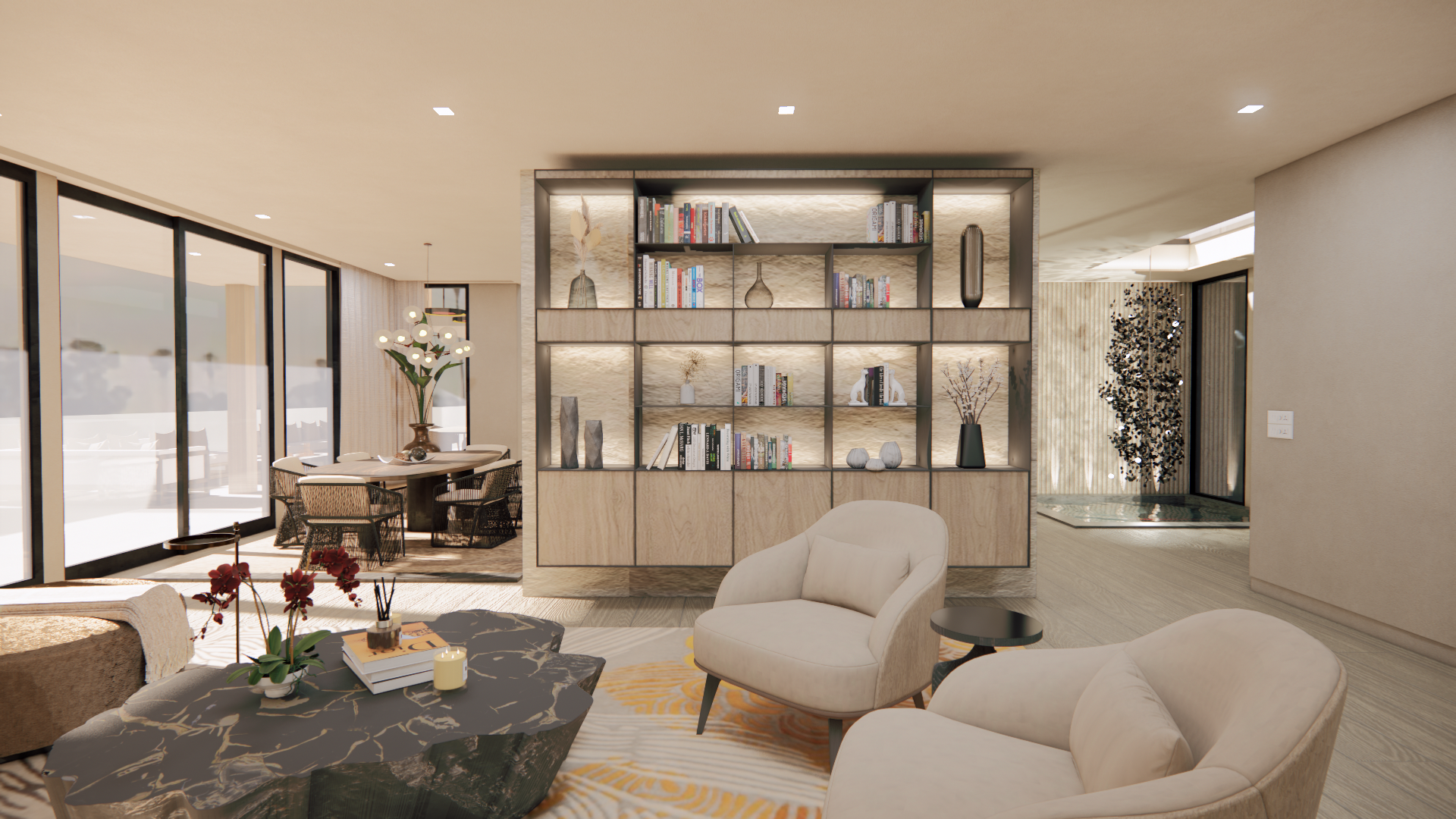Hollywood Hills Residence_ Living Room 01 Renderig.png