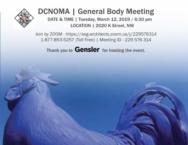 DCNOMA March Chapter Meeting (3/12)