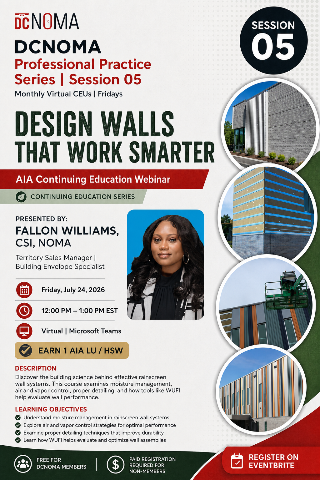 Design Walls That Work Smarter | DCNOMA Professional Practice Series – Session 06