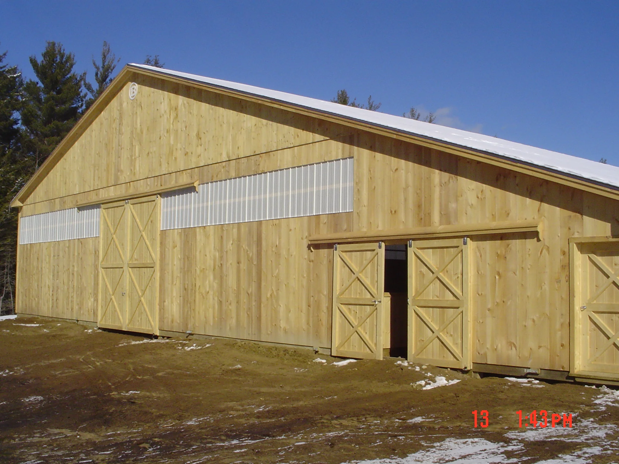 Arena with Stalls Gable End