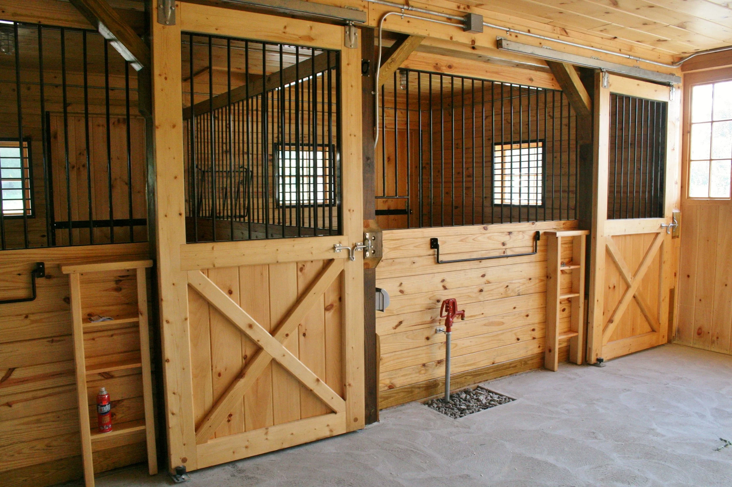 Two stalls in Apple Crest Horse Barn 