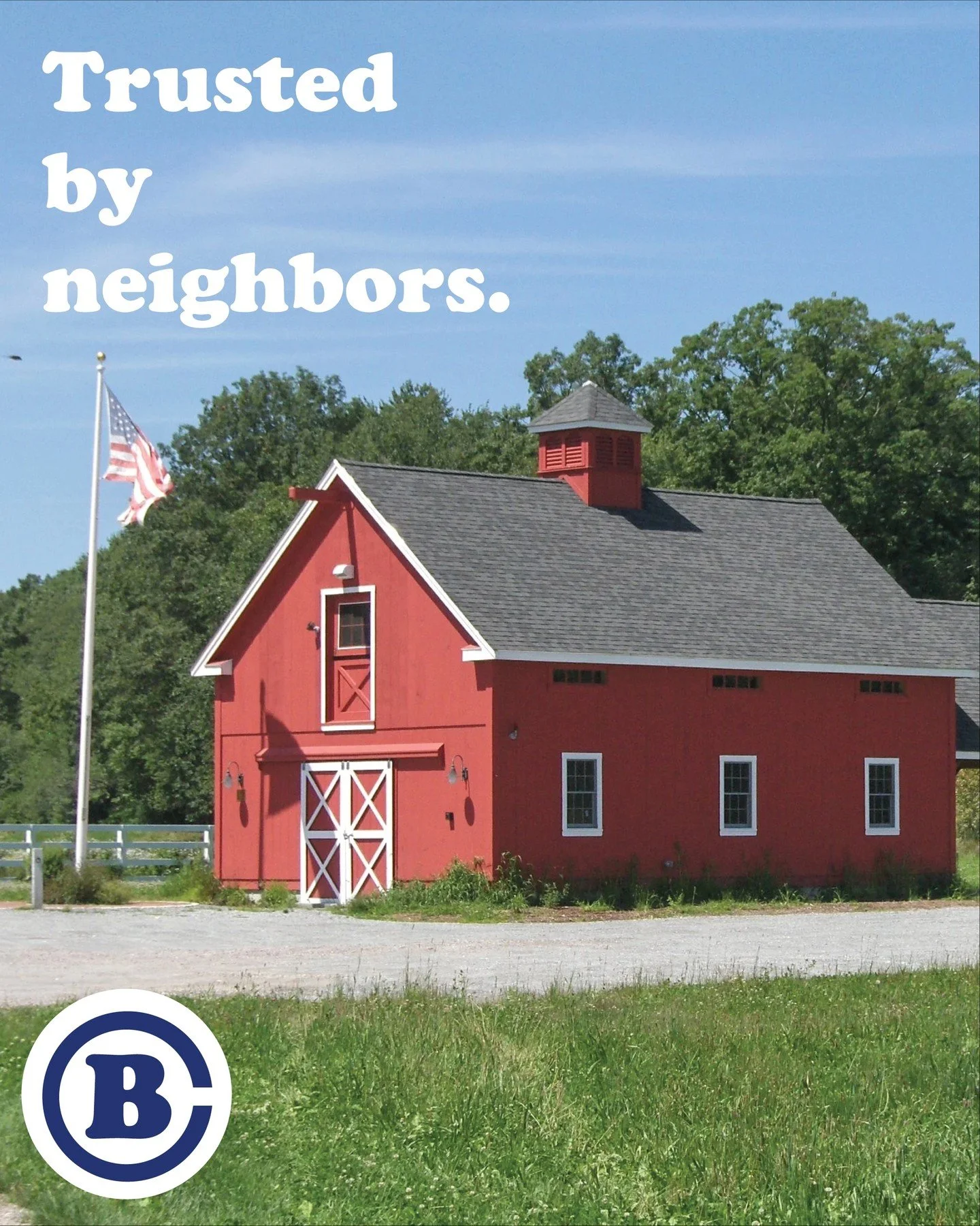 Trusted by neighbors. Built by locals. Rooted in America. That&rsquo;s the Circle B way.

#MadeInTheUSA #CircleB #BarnDepot #NewEnglandStyleBarn #HorseBarn #Barn #EquestrianBarn #Equestrian #HorseEnthusiast